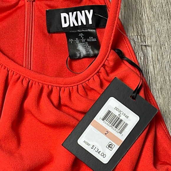 DKNY Sleeveless High Neck Shift Dress Size 2 - Picture 11 of 13